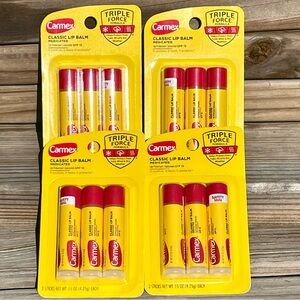 •Carmex Medicated 12 Count Lip Balm Bundle! NEW!